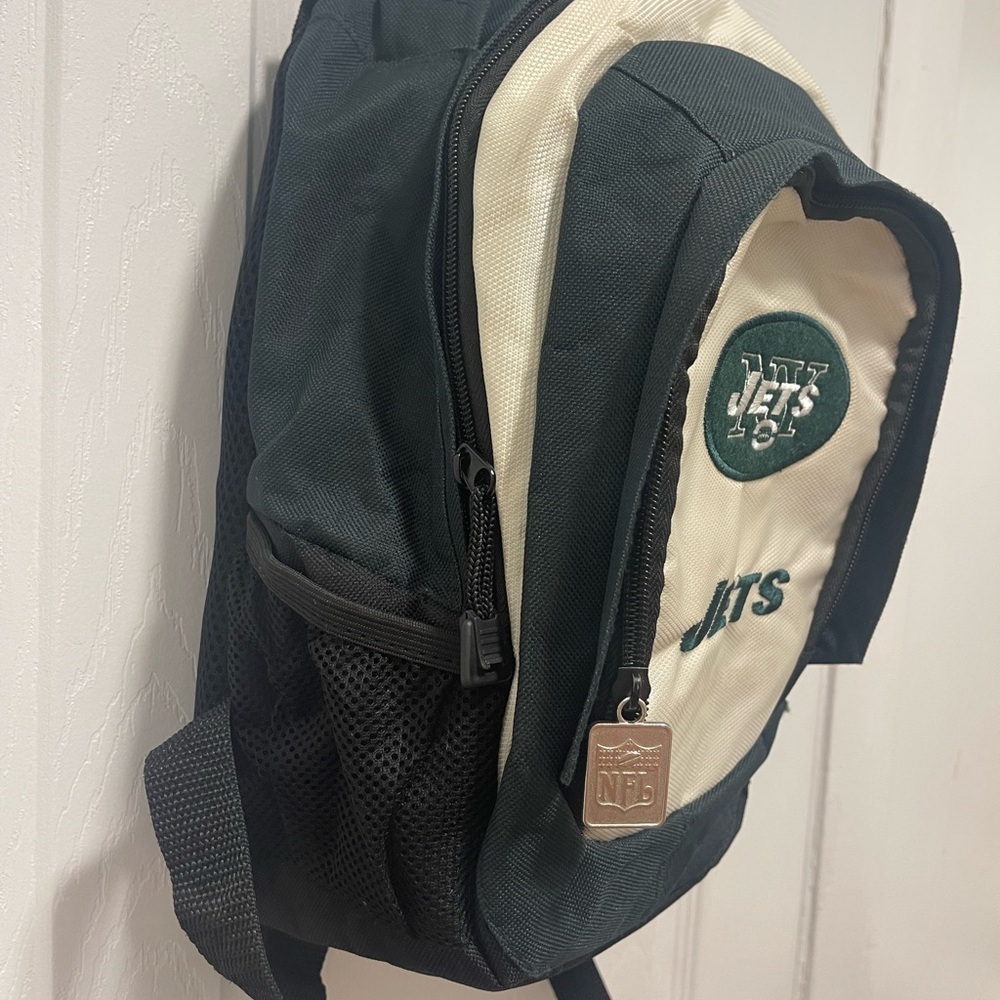 Jets Black and White Backpack - Picture 5 of 11